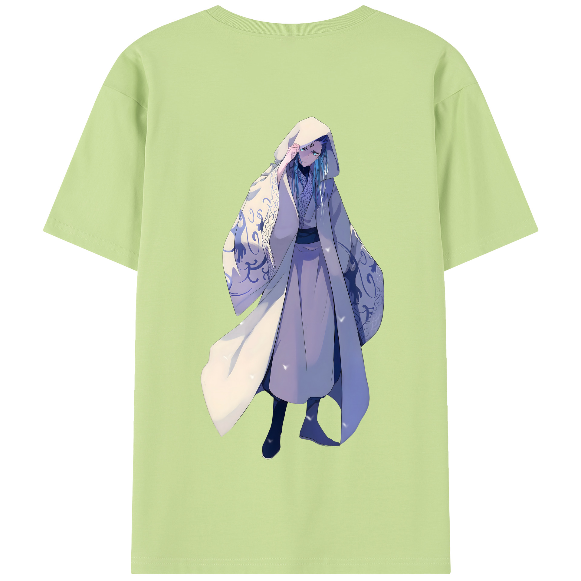 （画像用） Ne Zha 2 ナタ 魔童の大暴れ 綿100％半袖Tシャツ（背面プリント）